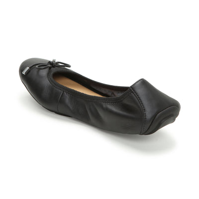 Halle2.0 Black Leather -  Ballet Flats - me too