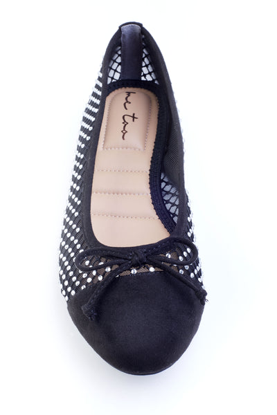 Zapatos planos con diamantes de imitación Belle